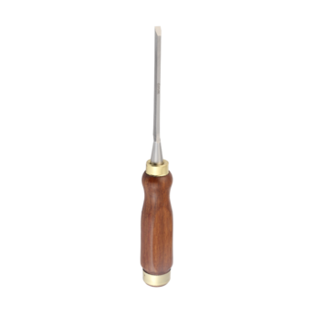 Woodworking chisel with walnut handle