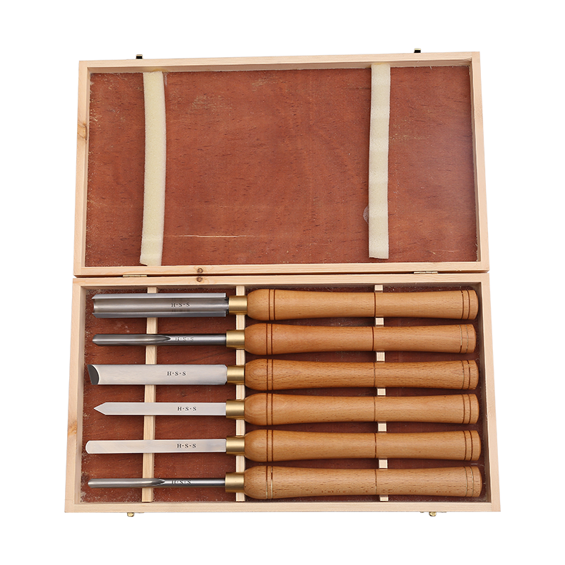 3-8PC Beech wood turning tool set