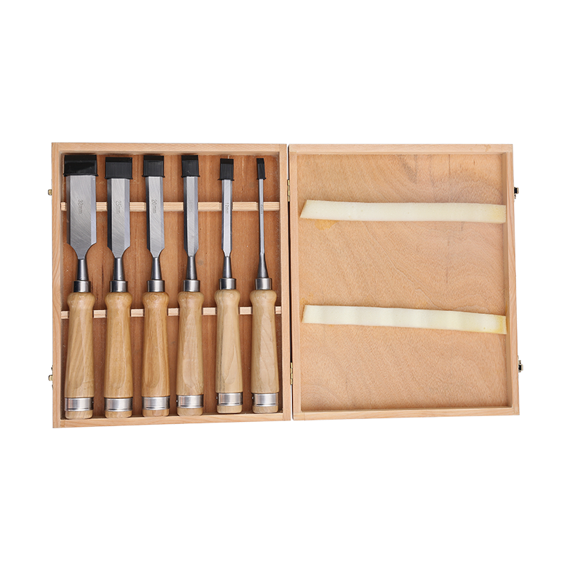 6PC Dade style ash wood handle woodworking chisel